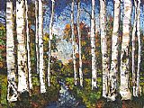Stream Canvas Paintings - Summer Stream